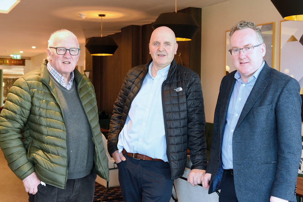 Brian Byrne, Director at O’Callaghan Holdings with Mark O’Rourke, Director at M&P Mechanical and Denis Williams, Director at O’Callaghan Holdings.